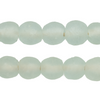Clear Aqua Recycled Glass Beads (14mm)