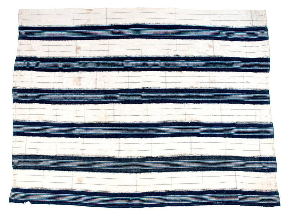 West African Bondoukou Indigo Cloth #10416 - The Bead Chest