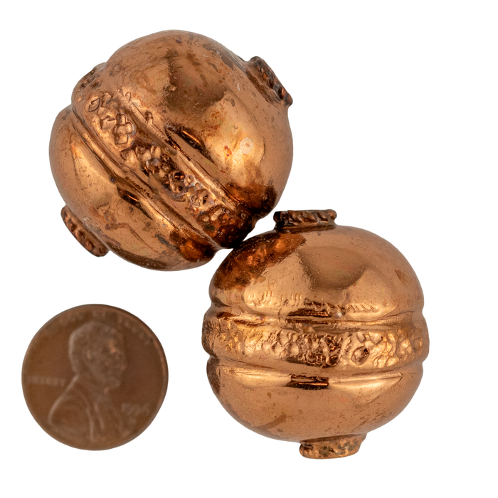 Jumbo Artisanal Copper Bead (30 x 28mm)