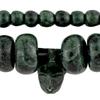 Natural Mayan Nephrite Jade Stone Bead Necklace