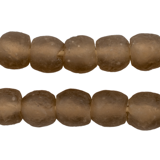 Mocha Recycled Glass Beads (14mm) - The Bead Chest