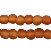 Caramel Recycled Glass Beads (11mm)