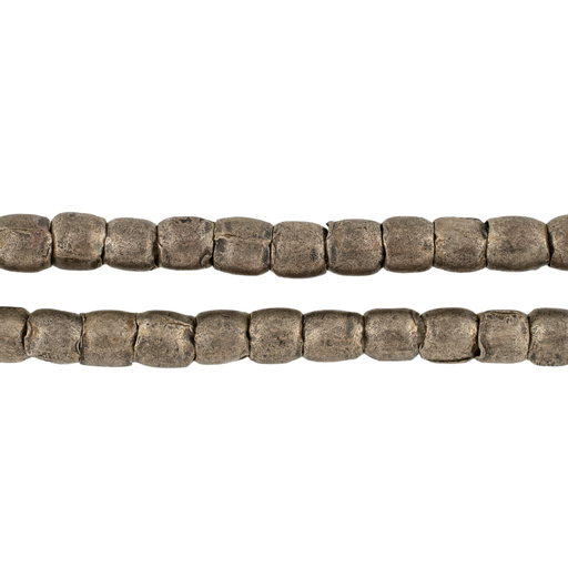 Vintage Silver Ethiopian Tube Beads (5x6mm)