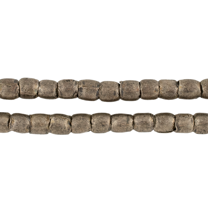 Vintage Silver Ethiopian Tube Beads (5x6mm)