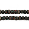 Black Inlaid Bone Mala Beads (8mm)