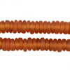 Apricot Rondelle Recycled Glass Beads
