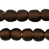 Root Beer Brown Recycled Glass Beads (14mm)