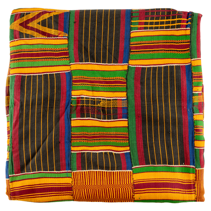 African Ashanti Kente Cloth #17545