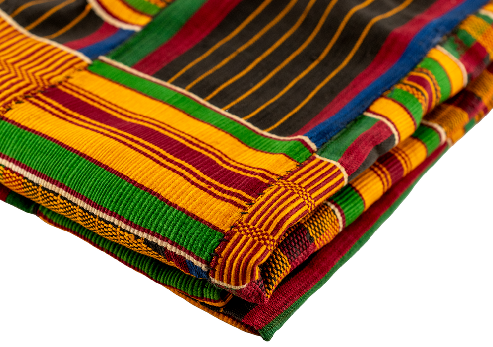 African Ashanti Kente Cloth #17545