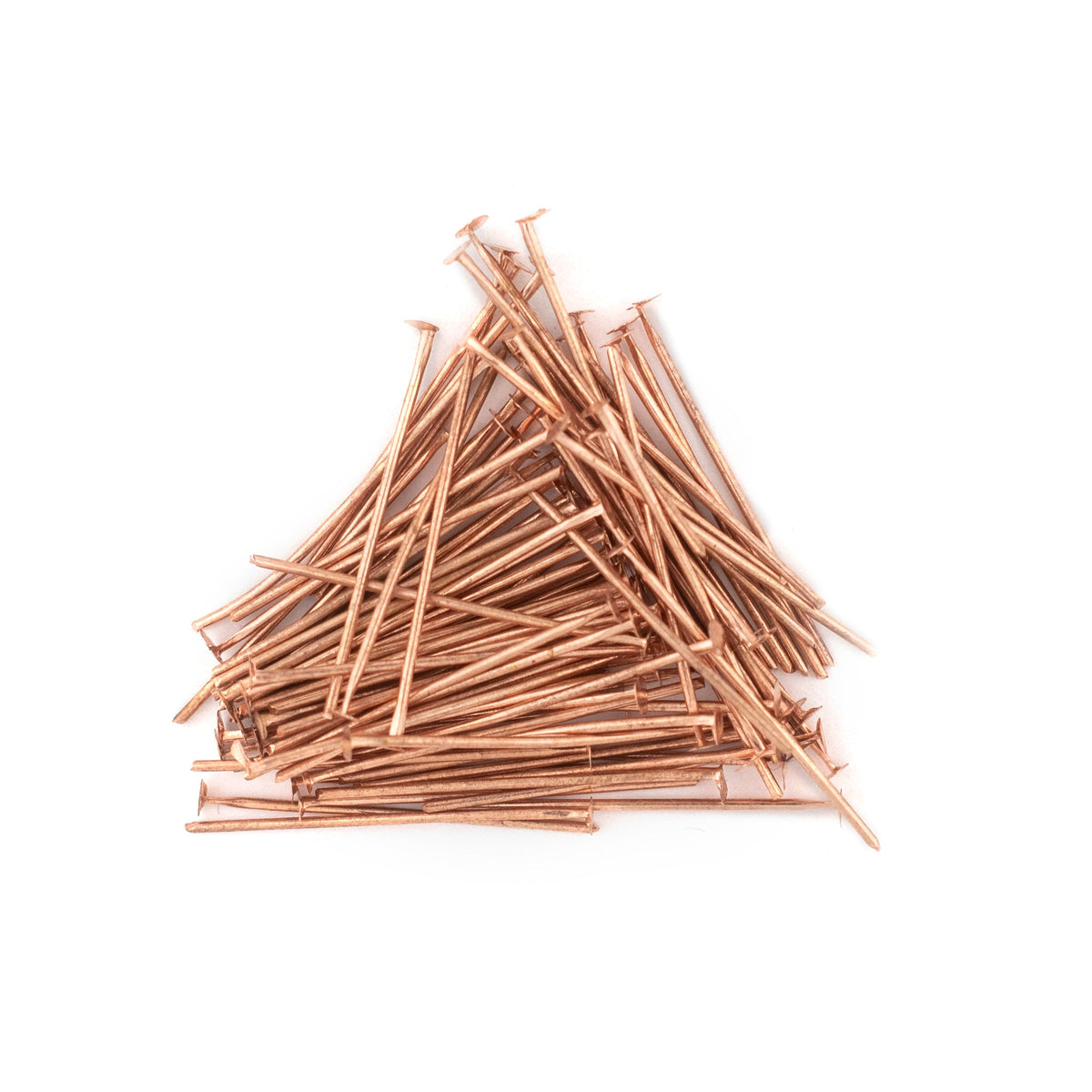 Copper 21 Gauge 1 Inch Head Pins (Approx 500 pieces) — The Bead Chest