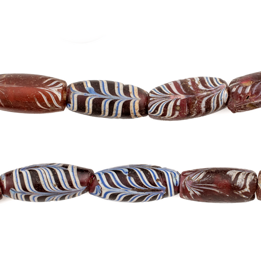 Antique Venetian Feather Beads #16398