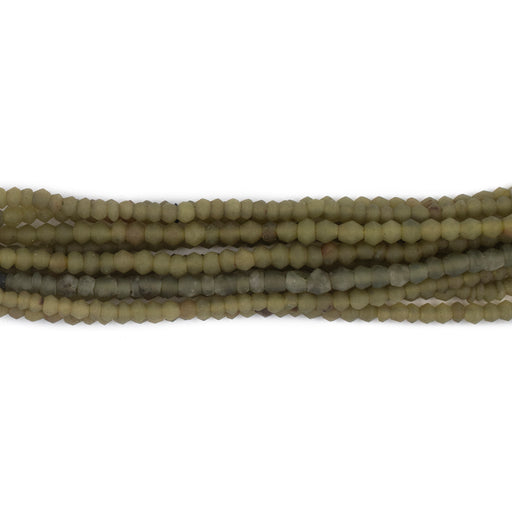 Green Jade Nephrite Heishi Beads (2.75mm) - The Bead Chest