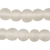 Clear Recycled Glass Beads (14mm)