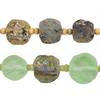 Circular Ancient Roman Glass Beads (6-14mm, Thick Cut)