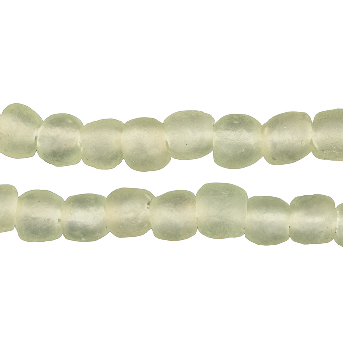 Pastel Green Recycled Glass Beads (9mm)