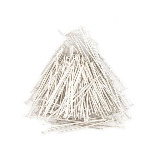 Silver 21 Gauge 1 Inch Head Pins (Approx 500 pieces)
