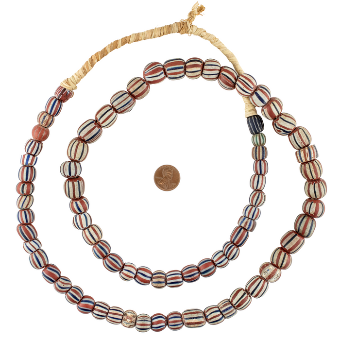 Rare Antique Ampuka Chevron Beads from Togo #17556
