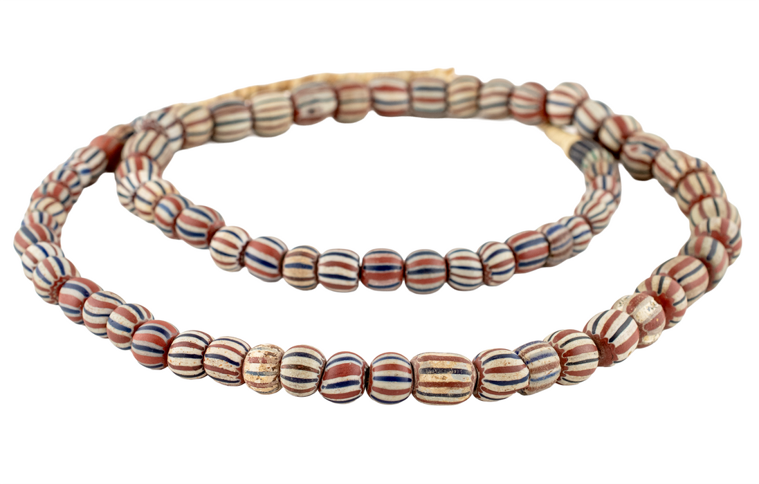 Rare Antique Ampuka Chevron Beads from Togo #17556