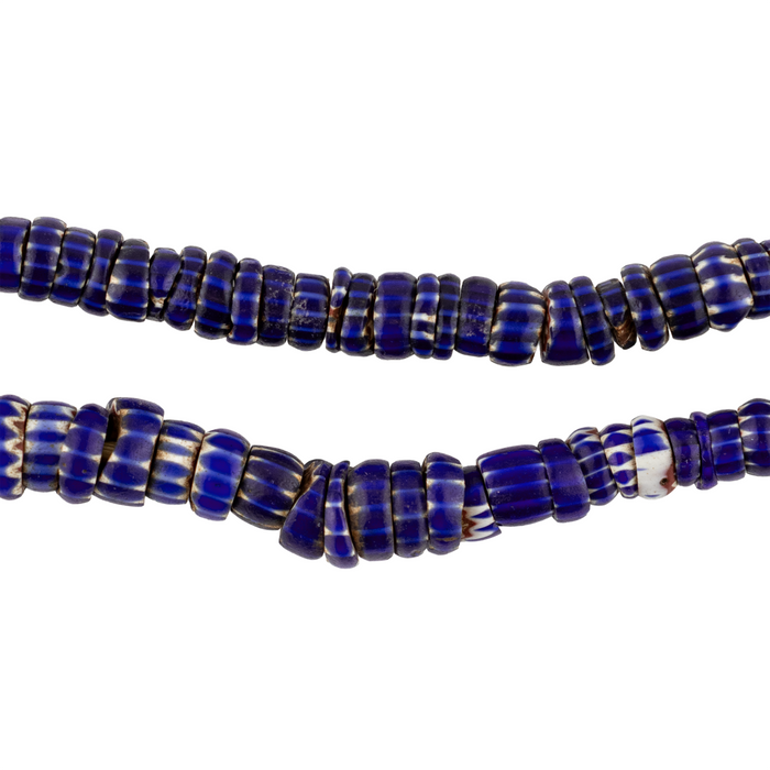 Antique Chevron Design Venetian Aja Beads