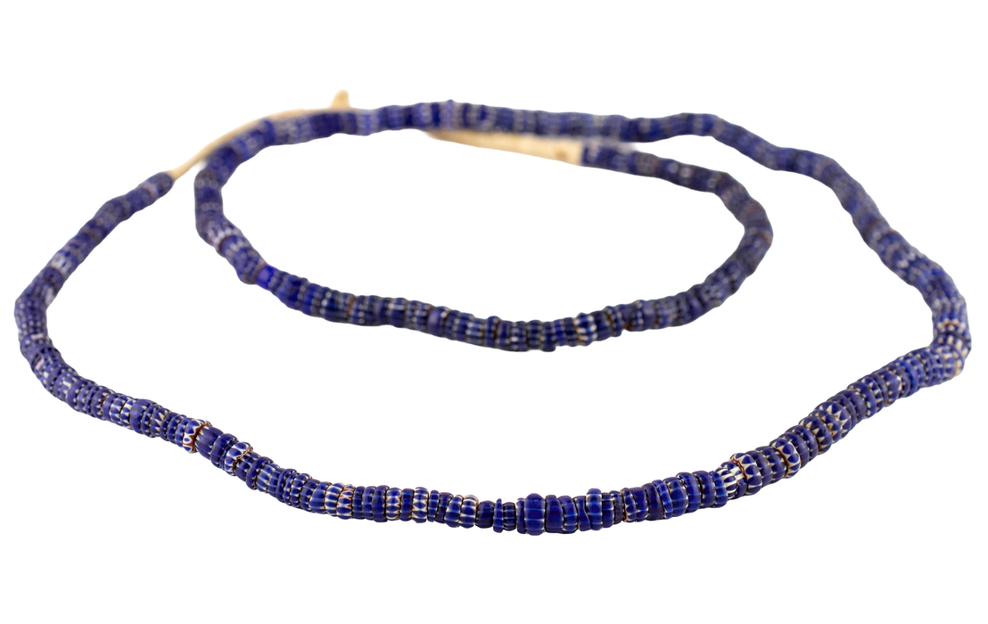 Antique Chevron Design Venetian Aja Beads