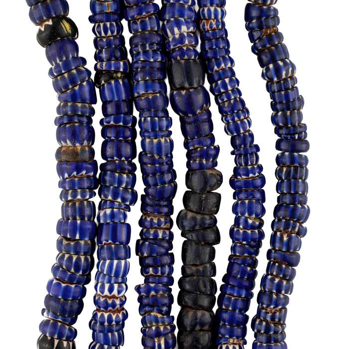 Antique Chevron Design Venetian Aja Beads
