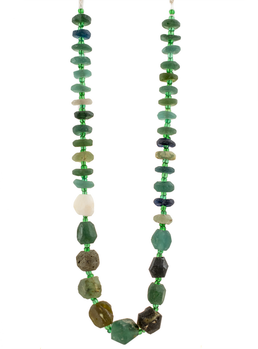 Graduated Roman Glass Chunk Beads - The Bead Chest