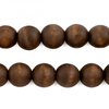 Vintage-Style Round Olive Wood Beads from Bethlehem (12mm)