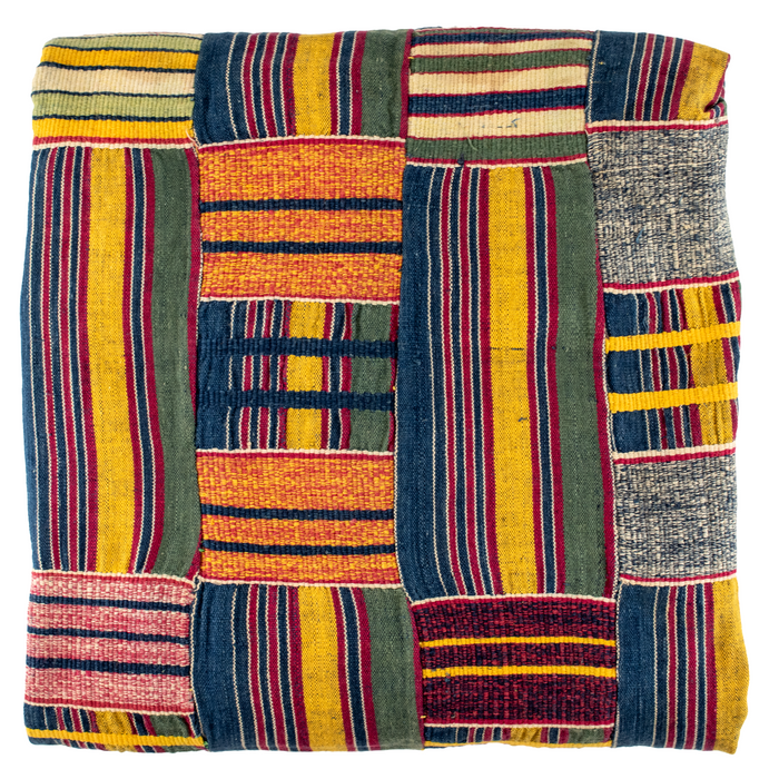 African Ashanti Kente Cloth #17542