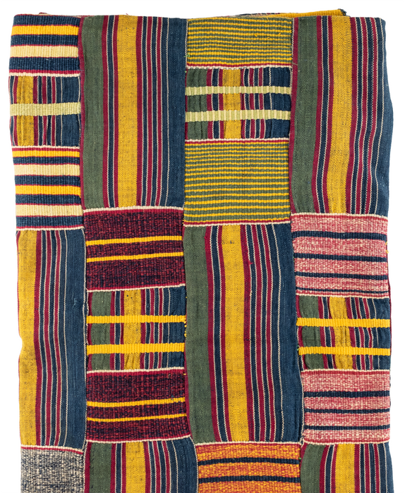 African Ashanti Kente Cloth #17542