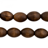 Vintage-Style Oval Olive Wood Beads from Bethlehem (16x12mm)