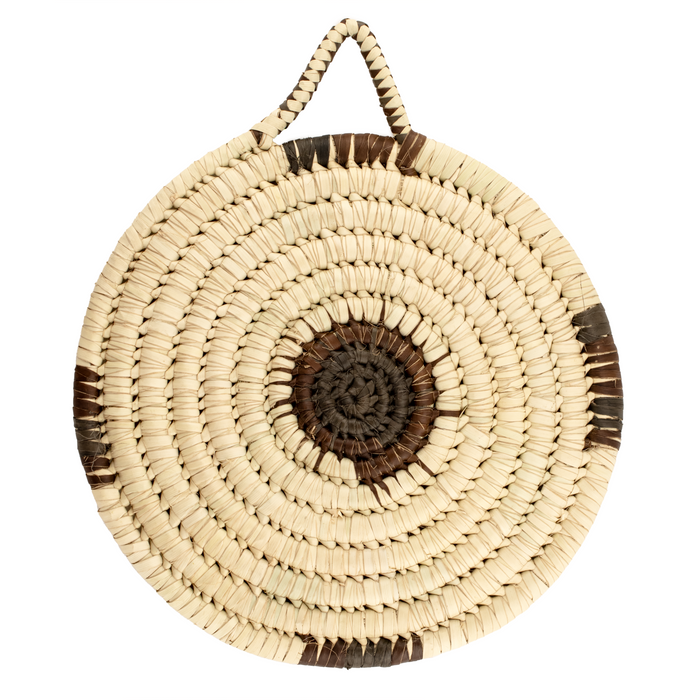 Brown Woven Basket Wall Art