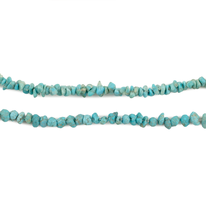 Blue Turquoise Chip Beads (4mm)