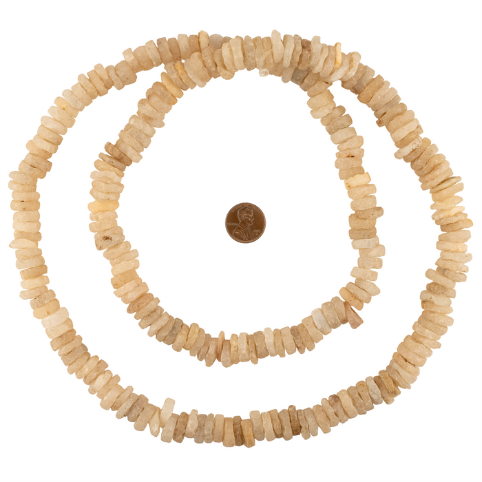 Ancient Dogon Quartz Stone Beads (12-16mm)