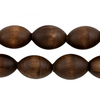Vintage-Style Oval Olive Wood Beads from Bethlehem (20x14mm)