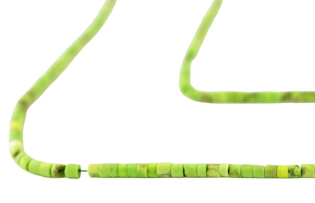 Lime Green Turquoise Style Heishi Beads (2mm)