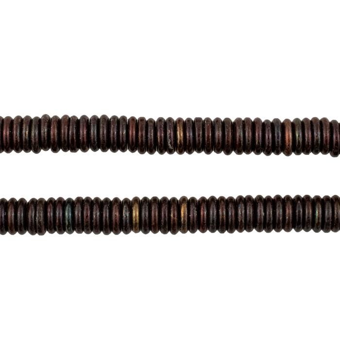 Smooth Extra Large Midnight Copper Heishi Beads (6mm)