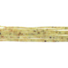 Tiny Citron Yellow Jade Tube Beads (1.5mm)