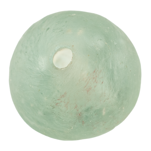 Super Jumbo Dark Aqua Recycled Glass Bead (33mm)