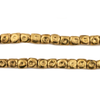 Antiqued Brass Tuareg Cornerless Cube Beads (6mm)