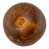 Super Jumbo Amber Recycled Glass Bead (33mm)