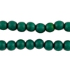 Clover Green Round Natural Wood Beads (8mm)