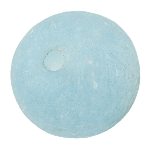 Super Jumbo Baby Blue Recycled Glass Bead (33mm)
