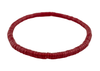 Translucent Red African Vinyl Stretch Bracelet