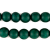 Clover Green Round Natural Wood Beads (12mm)
