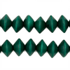 Clover Green Bicone Natural Wood Beads (10x15mm)