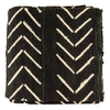 Ebony Black Bogolan Mali Mud Cloth (Jumbo Arrow Design)