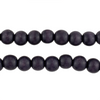 Grape Purple Round Natural Wood Beads (8mm)