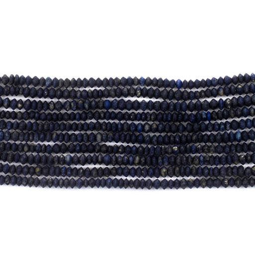 Dark Tiny Lapis Lazuli Heishi Beads (2mm) - The Bead Chest
