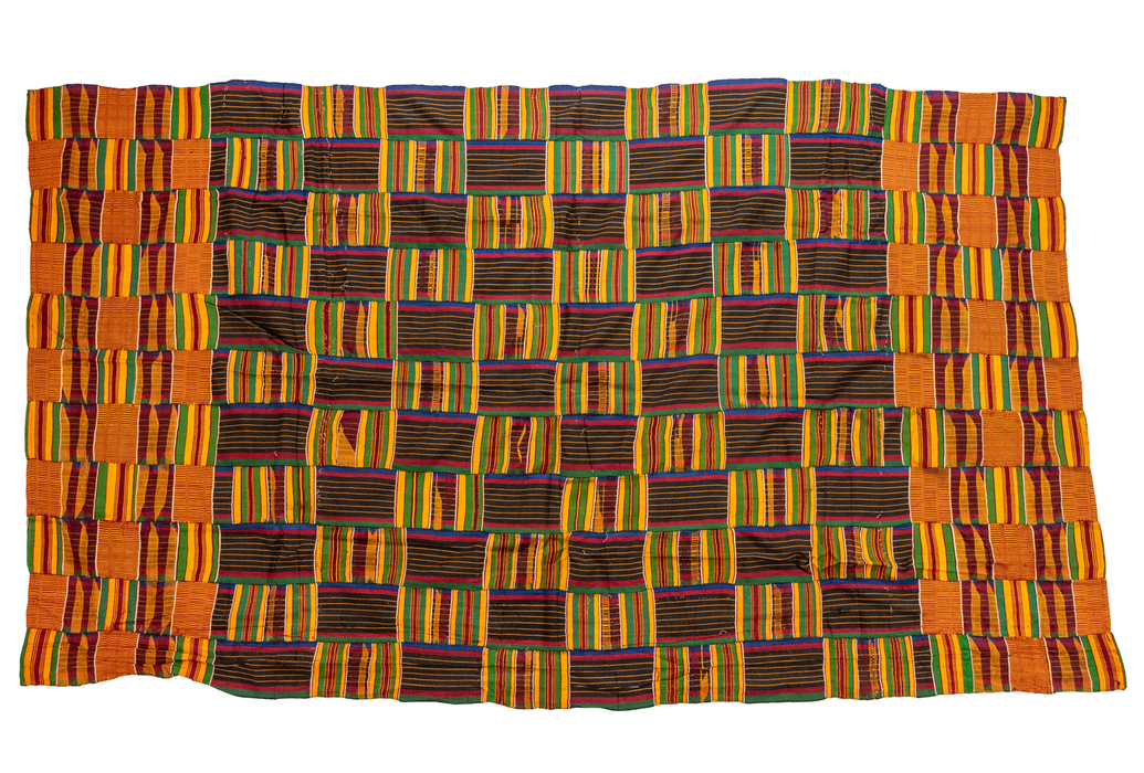 African Ashanti Kente Cloth #17545