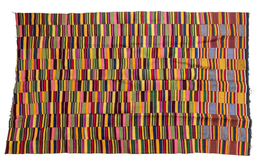 African Ashanti Kente Cloth #17538